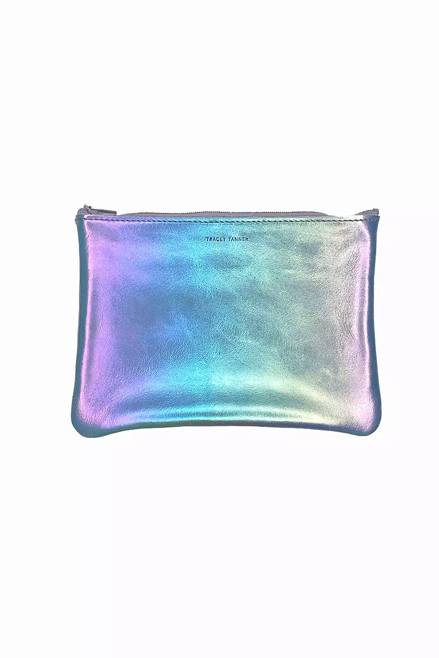 Medium Zip Pouch: Iridescent Moonstone