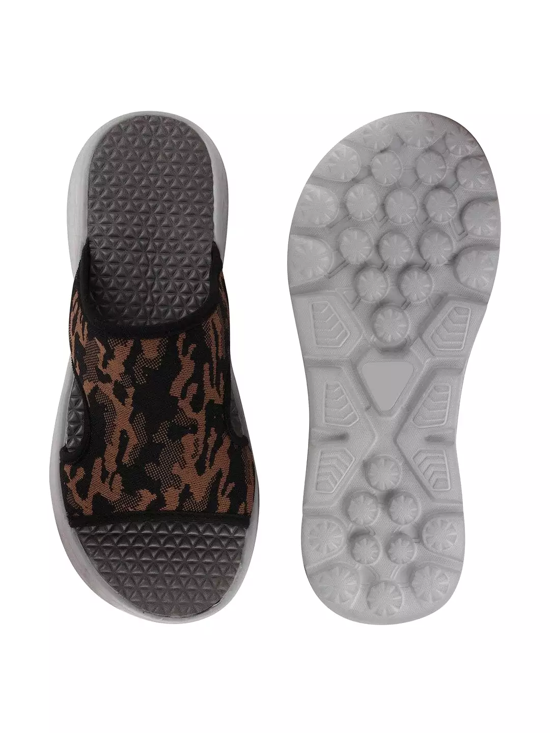 Men Army Casual Slip-On Army Print Slider Flip-Flops