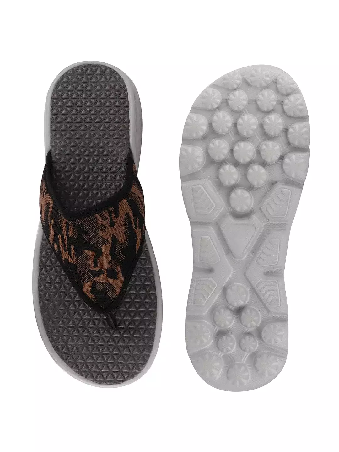 Men Army Casual Slip-On Printed Flip-Flops