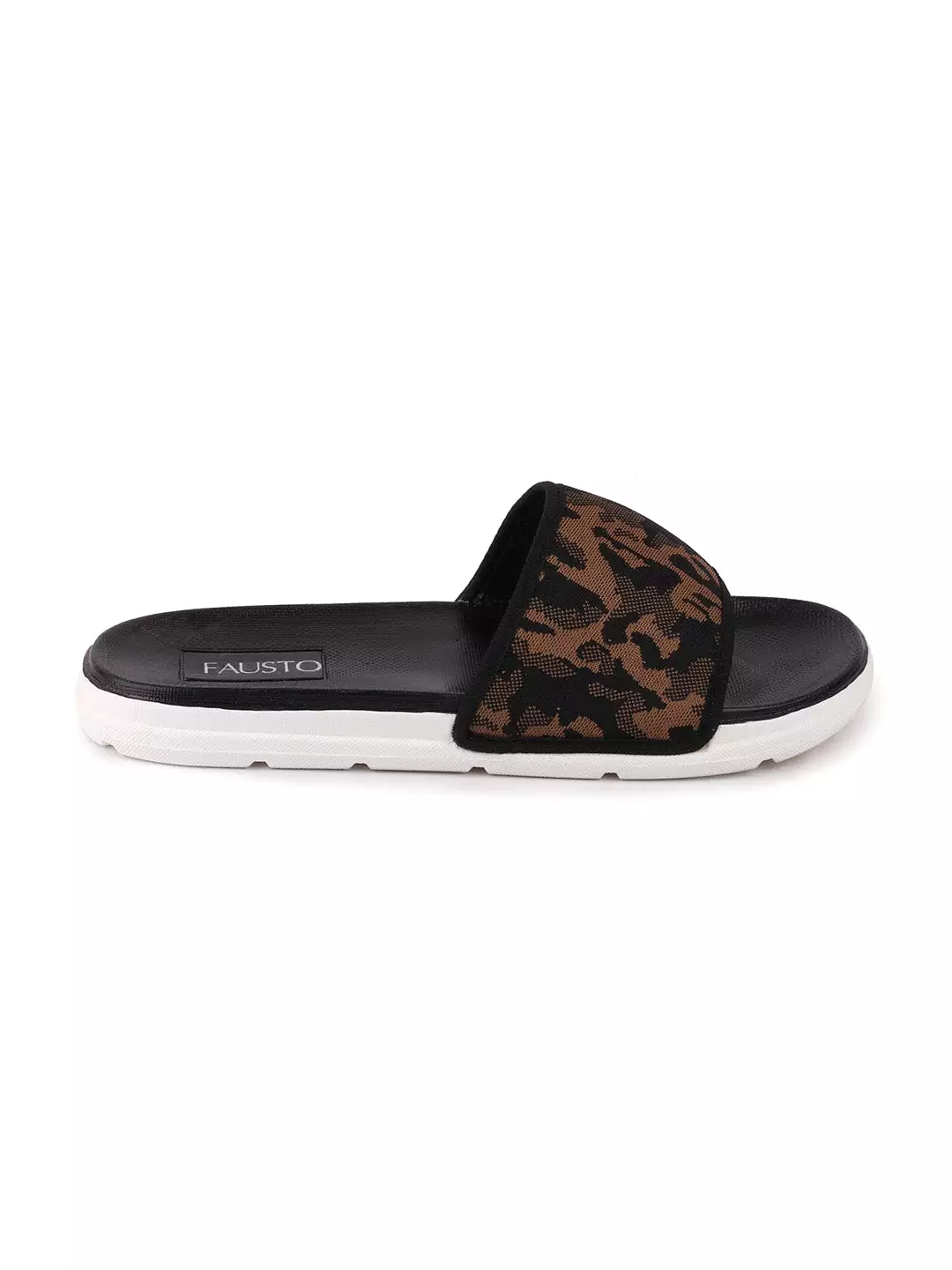 Men Army Casual Slip-On Printed Slider Flip-Flops