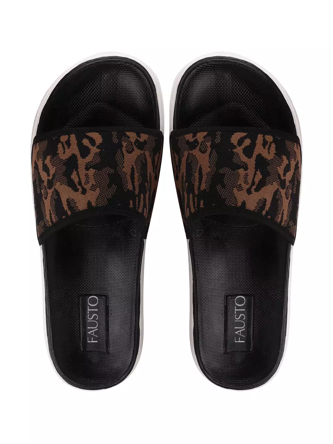 Men Army Casual Slip-On Printed Slider Flip-Flops