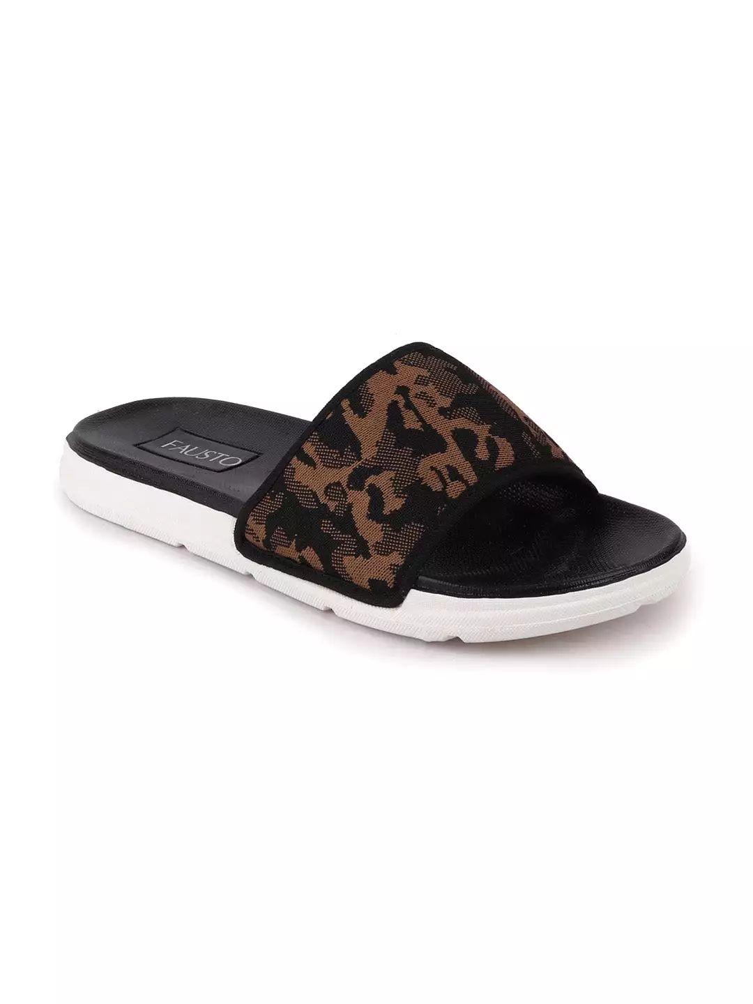 Men Army Casual Slip-On Printed Slider Flip-Flops