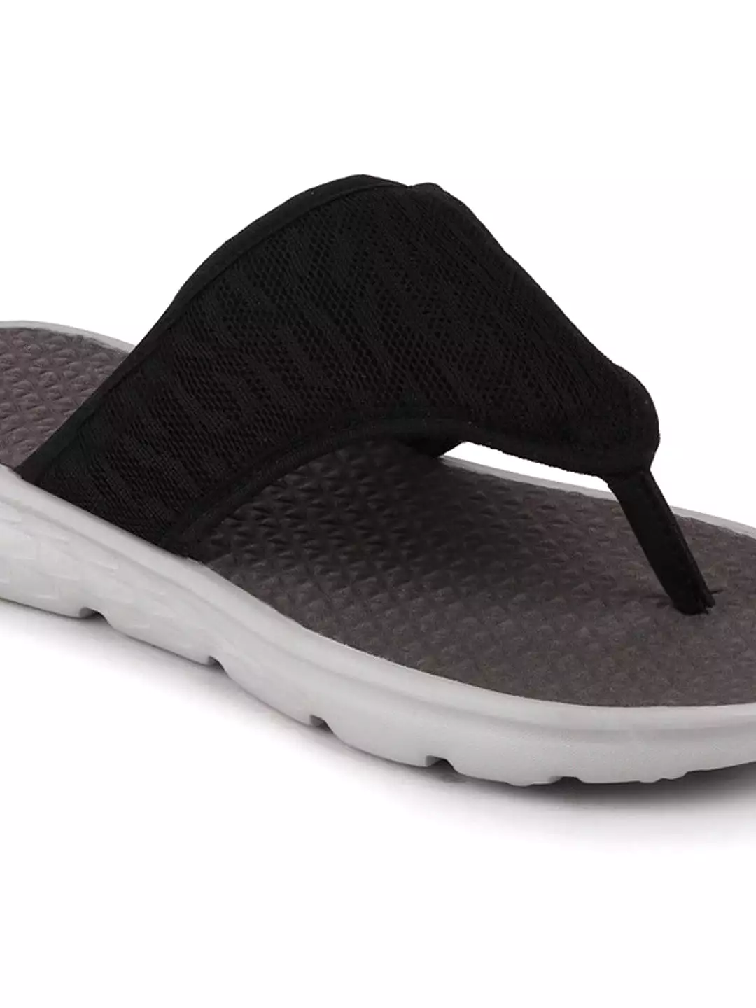 Men Black Casual Slip-On Flip-Flops