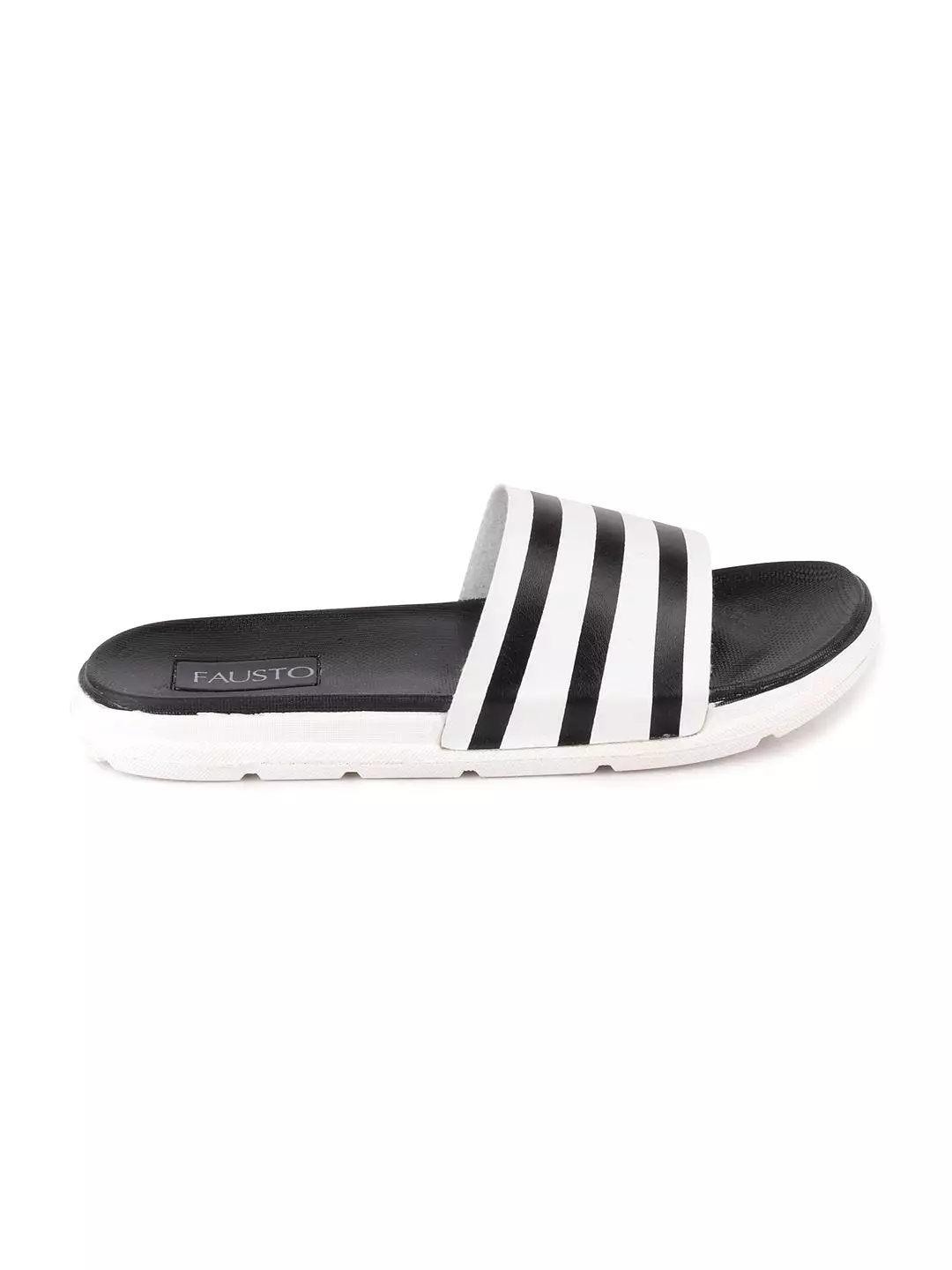 Men Black Casual Slip-On Flip-Flops