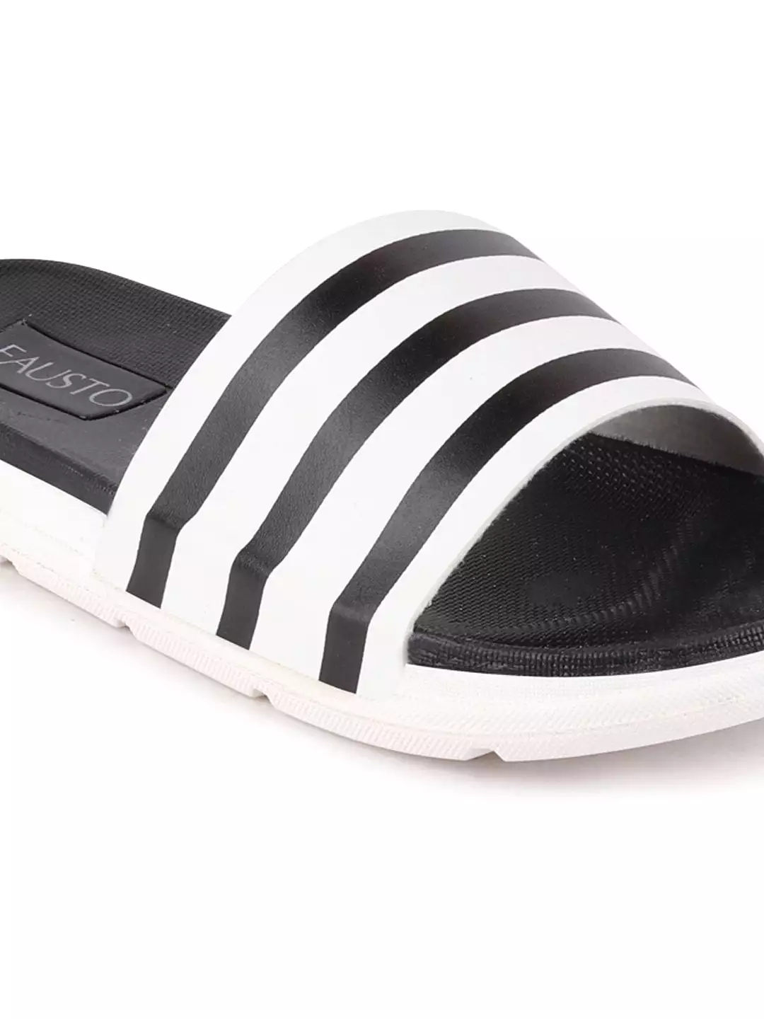 Men Black Casual Slip-On Flip-Flops