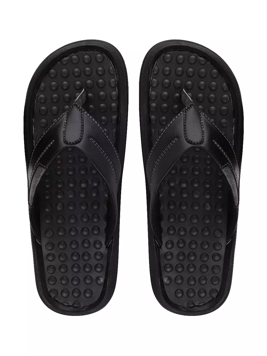 Men Black Casual Slip-On Slippers