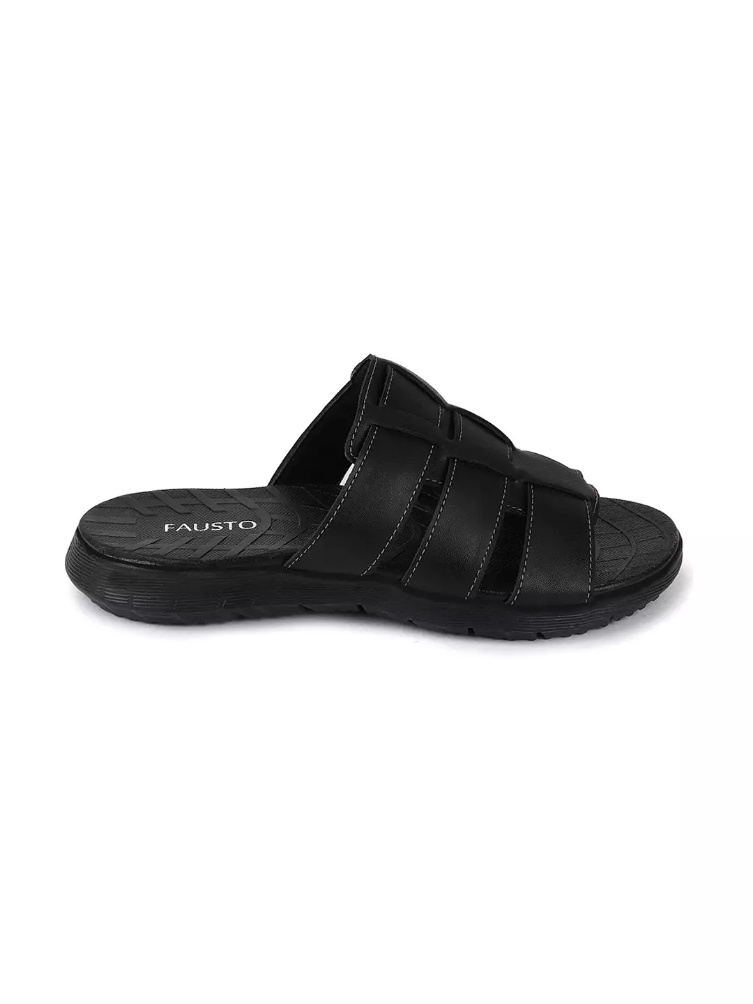 Men Black Formal Dress Slip On Slippers