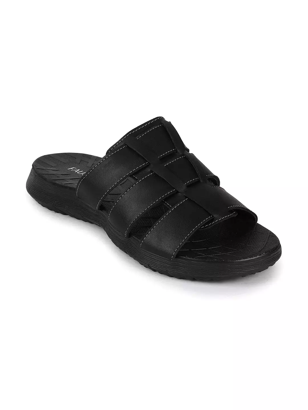 Men Black Formal Dress Slip On Slippers