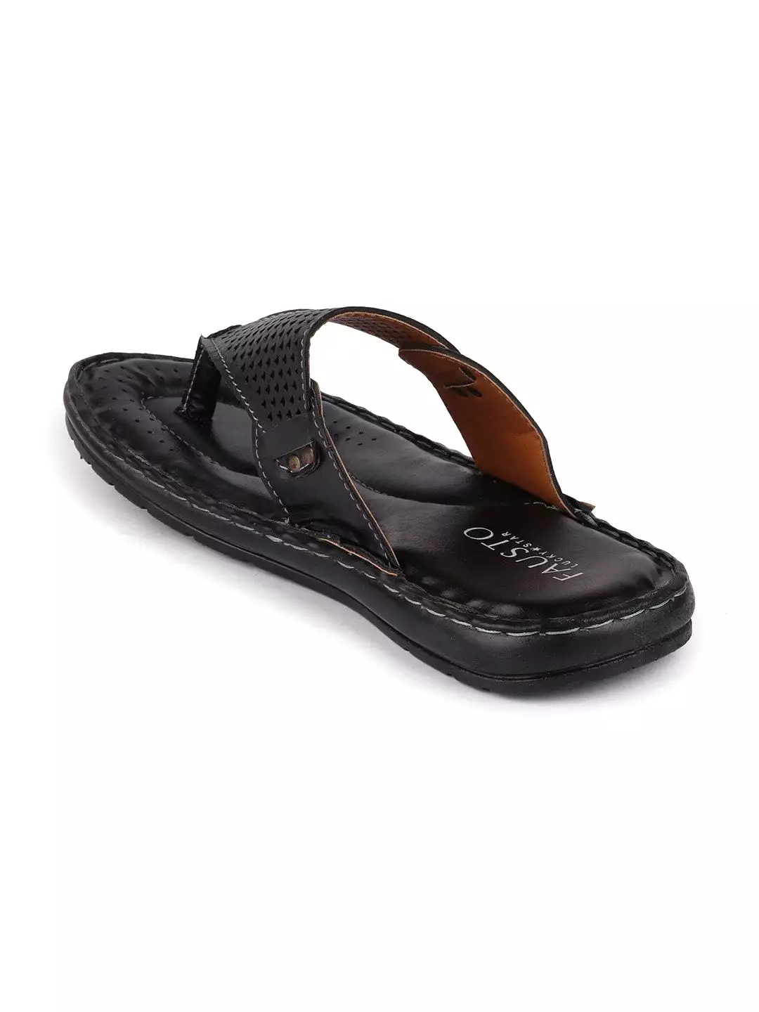 Men Black Formal Slip-On Slippers