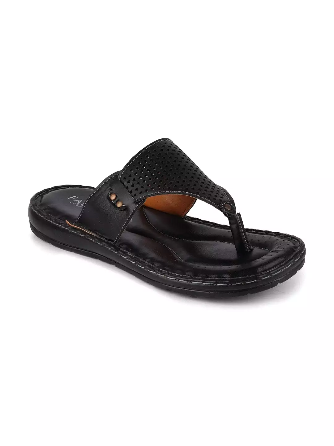 Men Black Formal Slip-On Slippers