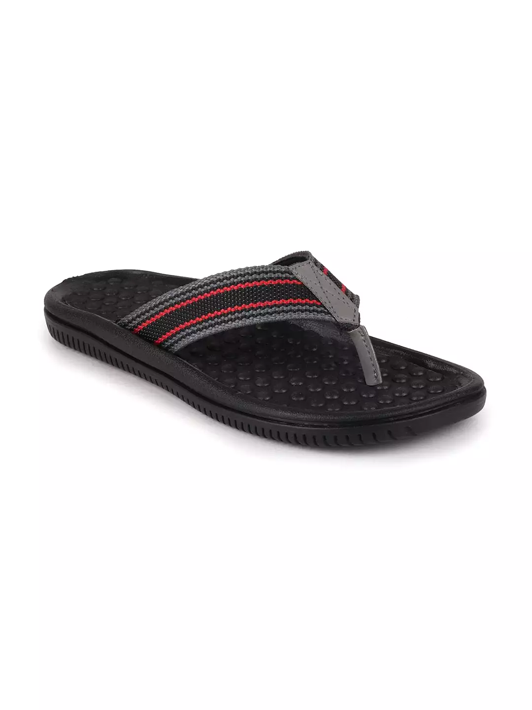 Men Black/Red Casual Slip-On Slippers