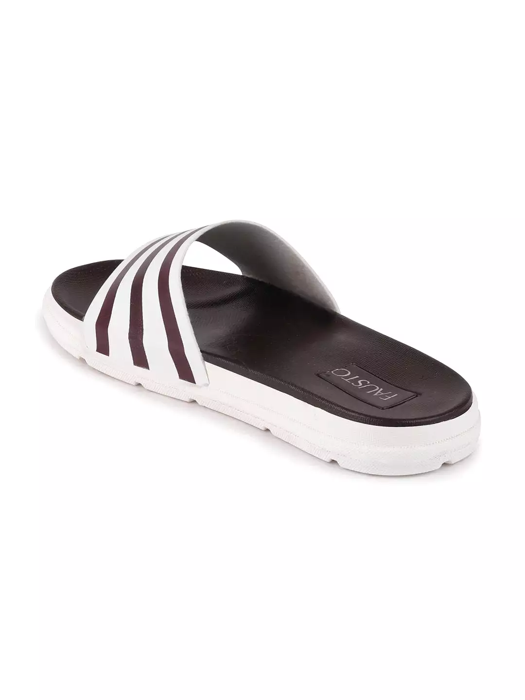 Men Brown Casual Slip-On Flip-Flops