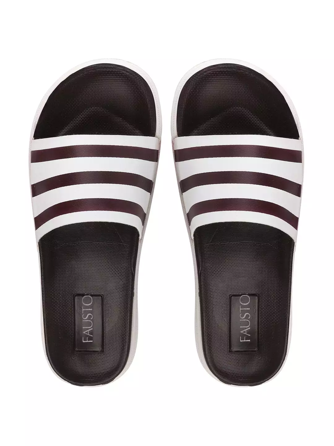 Men Brown Casual Slip-On Flip-Flops