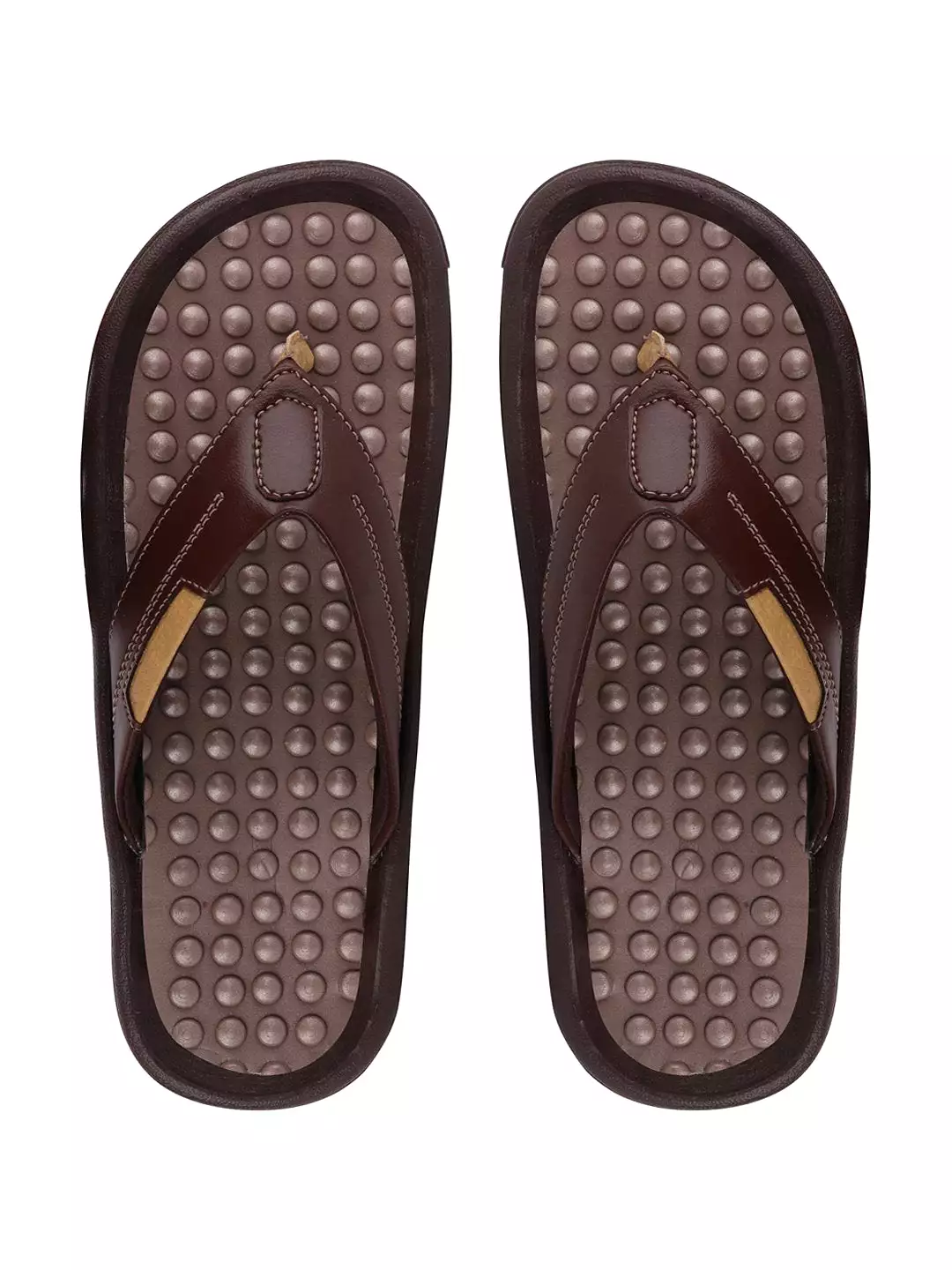 Men Brown Casual Slip-On Slippers