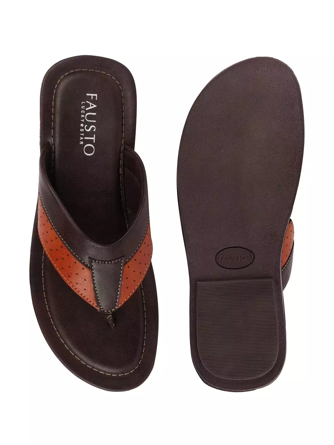 Men Brown Indoor & Outdoor Slippers