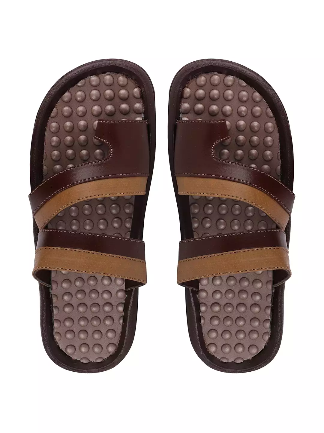 Men Brown/Camel Casual Slip-On Slippers