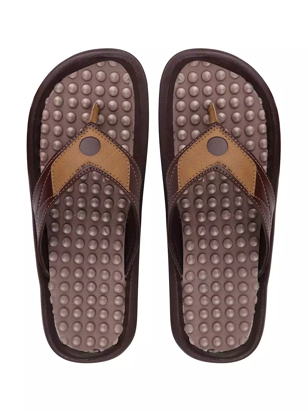 Men Brown/Camel Casual Slip-On Slippers