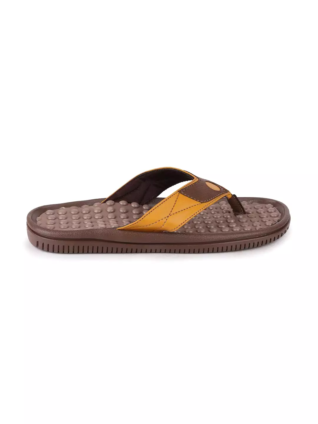 Men Brown/Tan Casual Slip-On Slippers