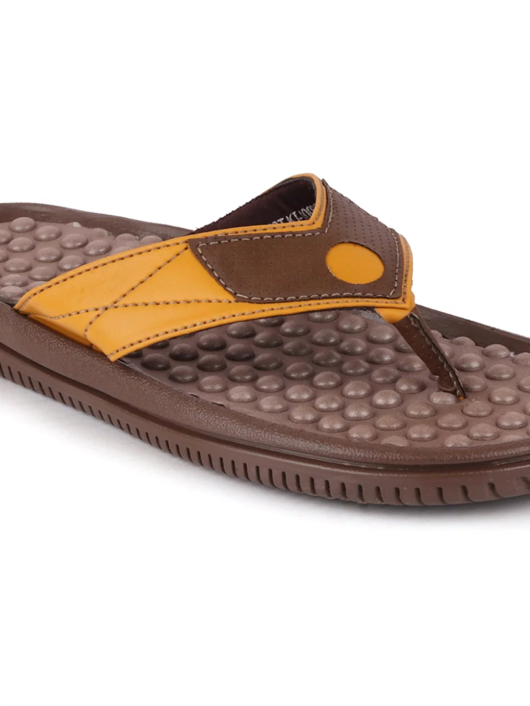 Men Brown/Tan Casual Slip-On Slippers