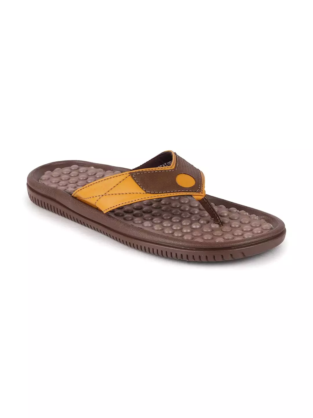 Men Brown/Tan Casual Slip-On Slippers