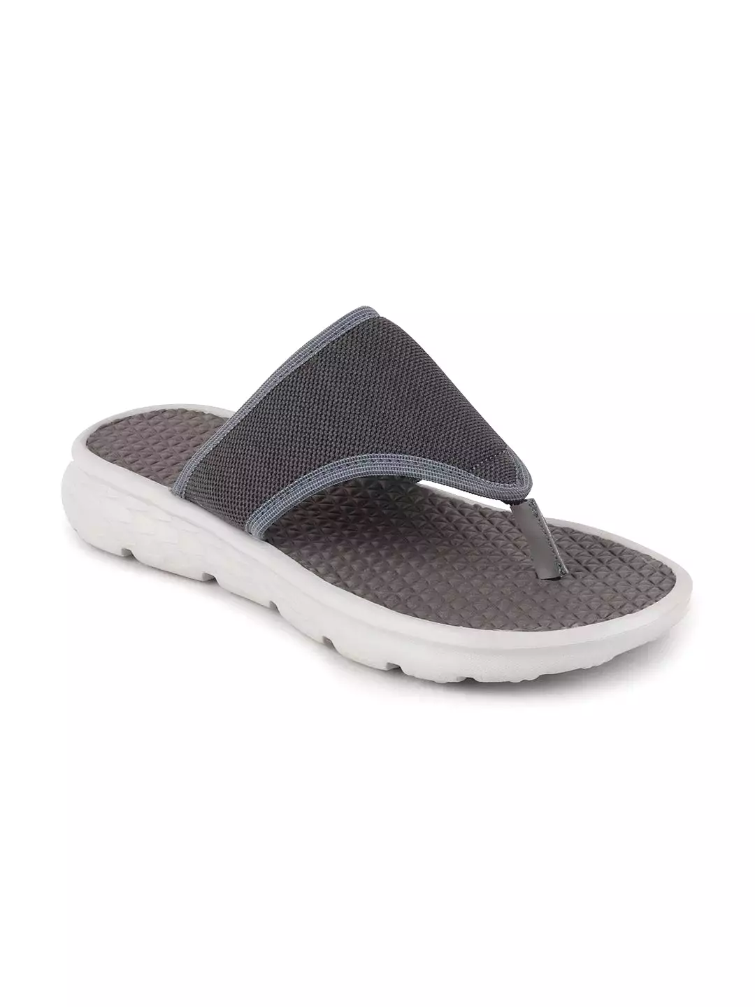 Men Grey Casual Slip-On Flip-Flops