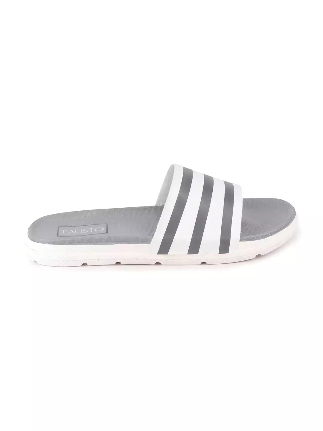 Men Grey Casual Slip-On Flip-Flops