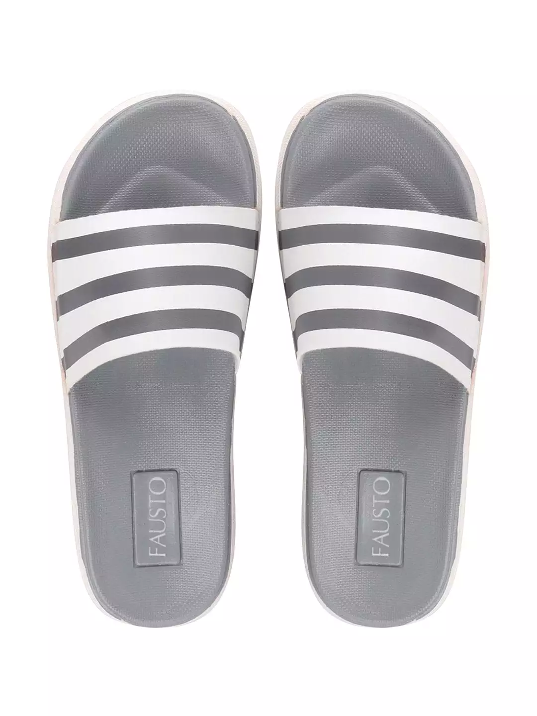 Men Grey Casual Slip-On Flip-Flops