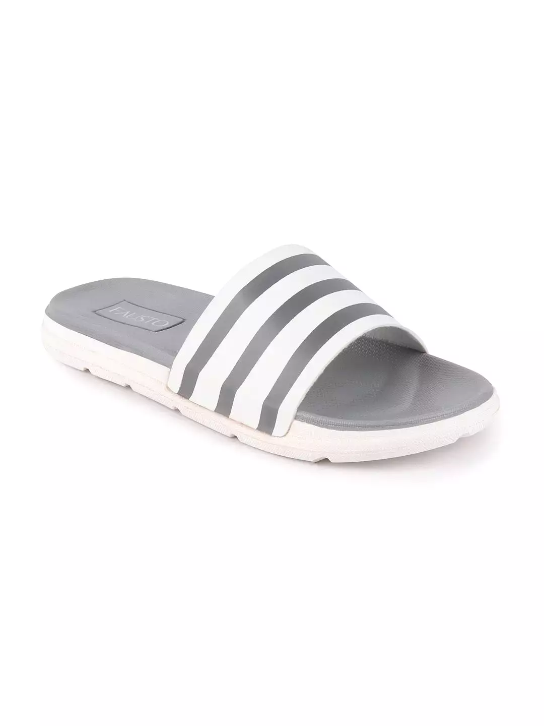 Men Grey Casual Slip-On Flip-Flops