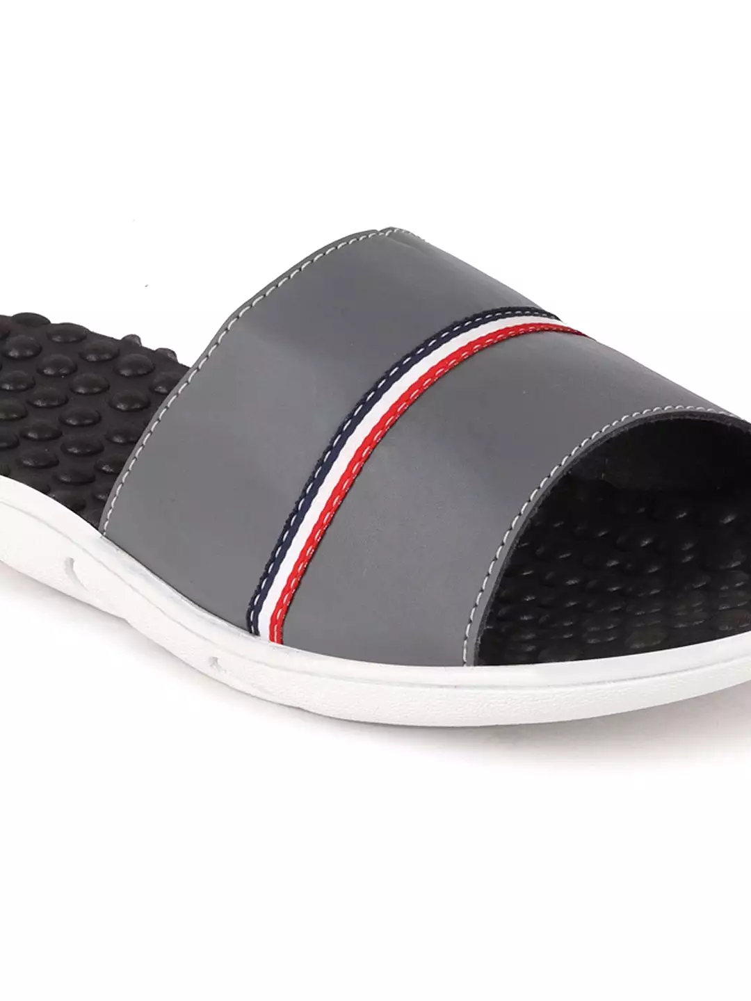 Men Grey Casual Slip-On Flip-Flops