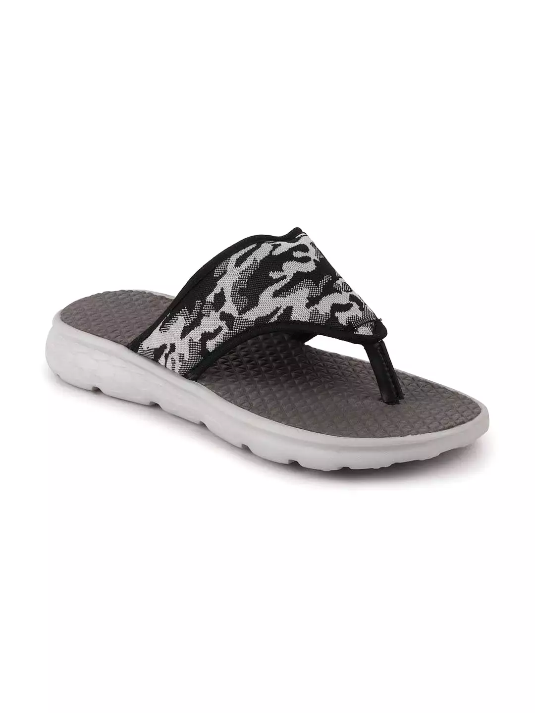 Men Grey Casual Slip-On Printed Flip-Flops