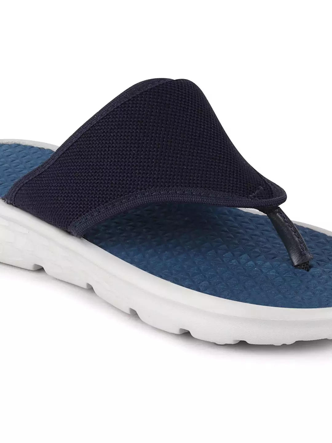 Men Navy Blue Casual Slip-On Flip-Flops