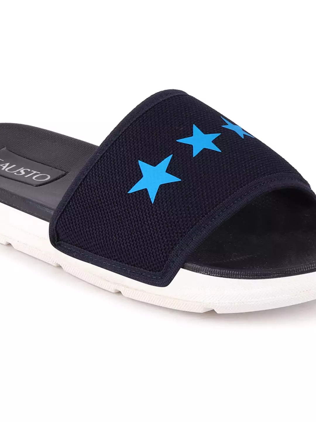 Men Navy Blue Casual Slip-On Flip-Flops