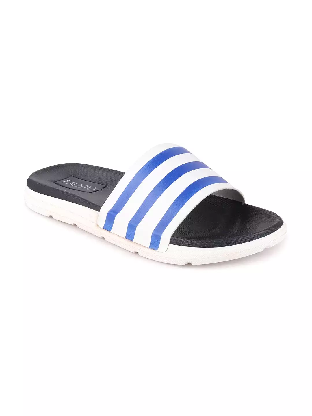 Men Navy Blue Casual Slip-On Flip-Flops