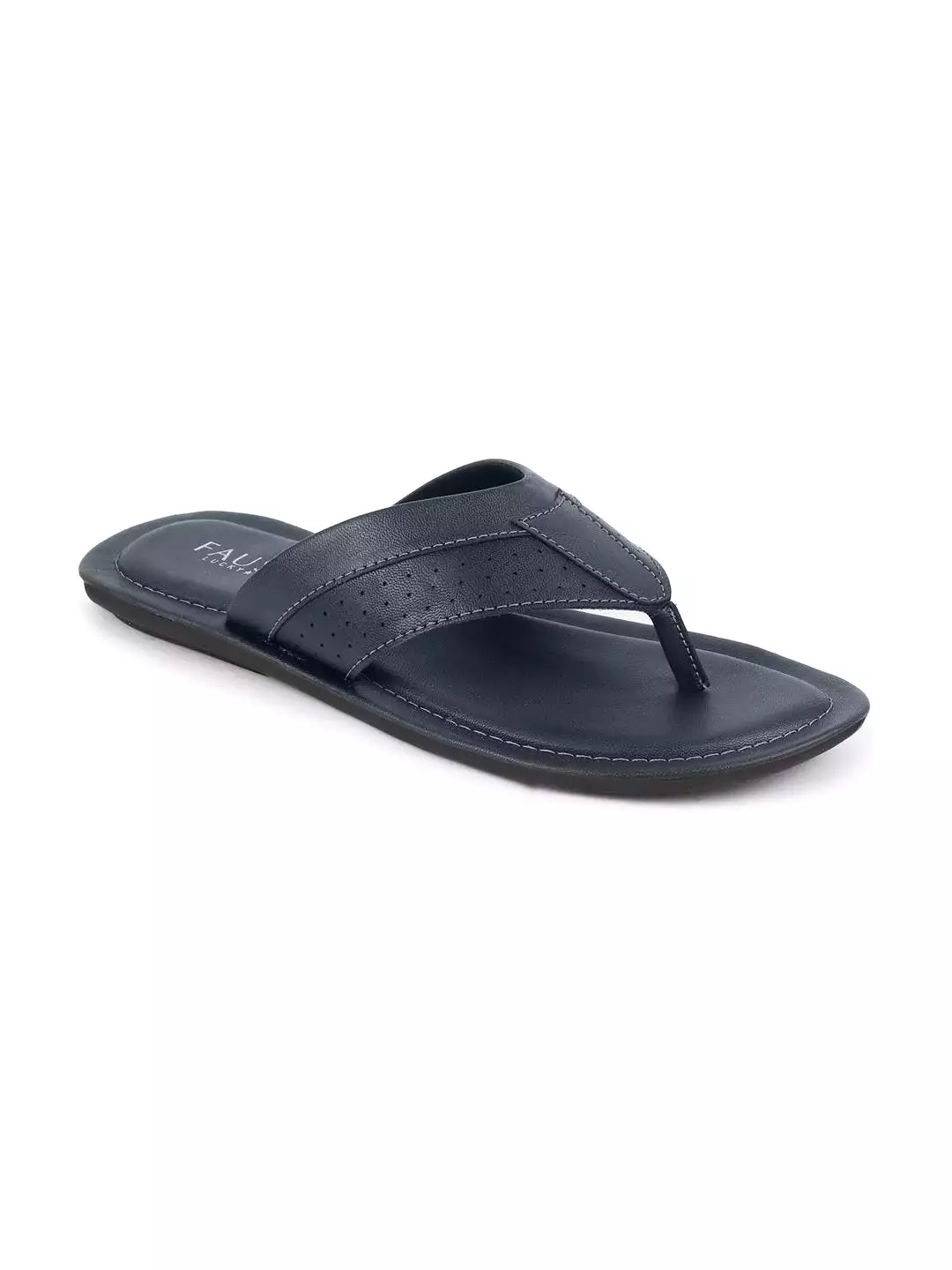 Men Navy Blue Indoor & Outdoor Slippers