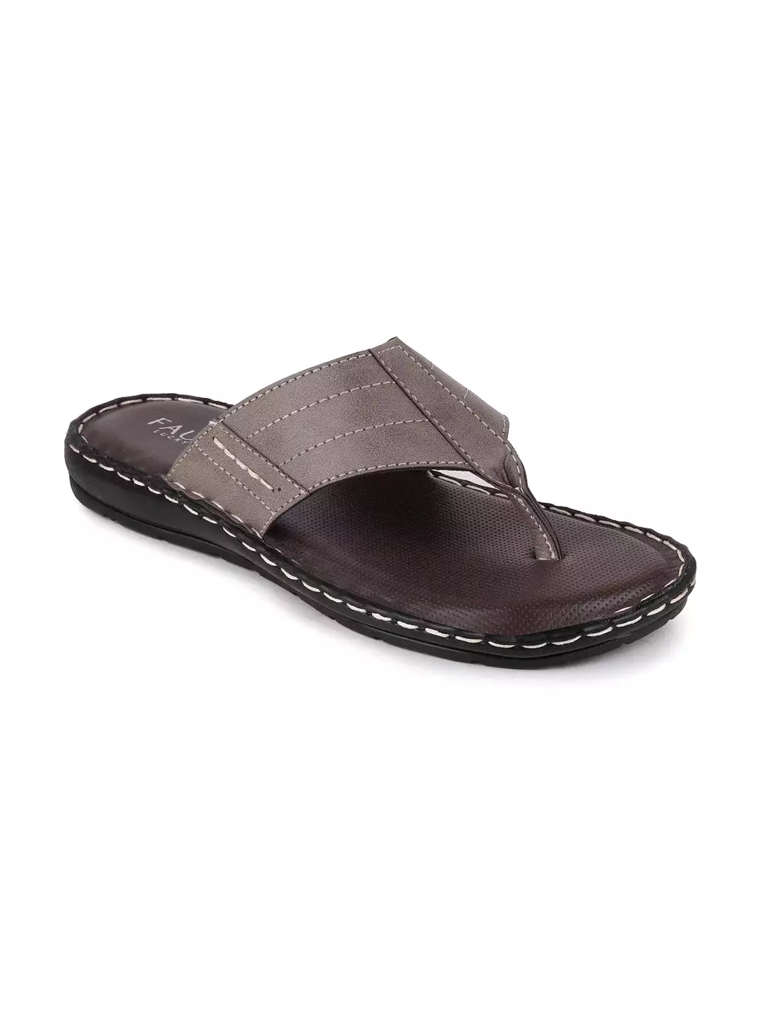 Men Olive Casual Slip-On Slippers