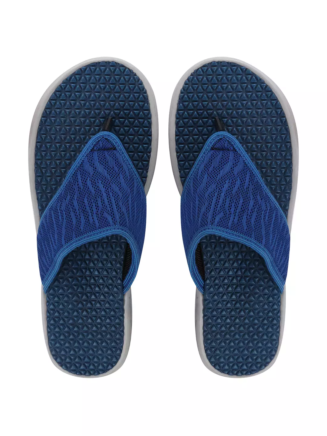 Men Royal Blue Casual Slip-On Flip-Flops