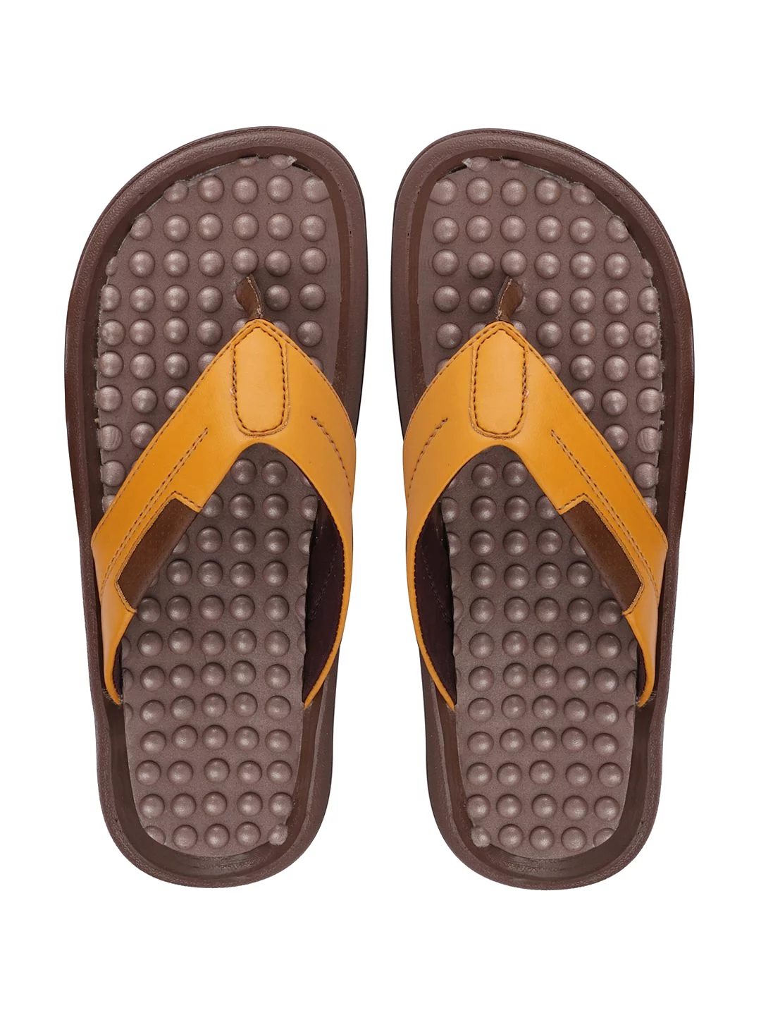 Men Tan Casual Slip-On Slippers