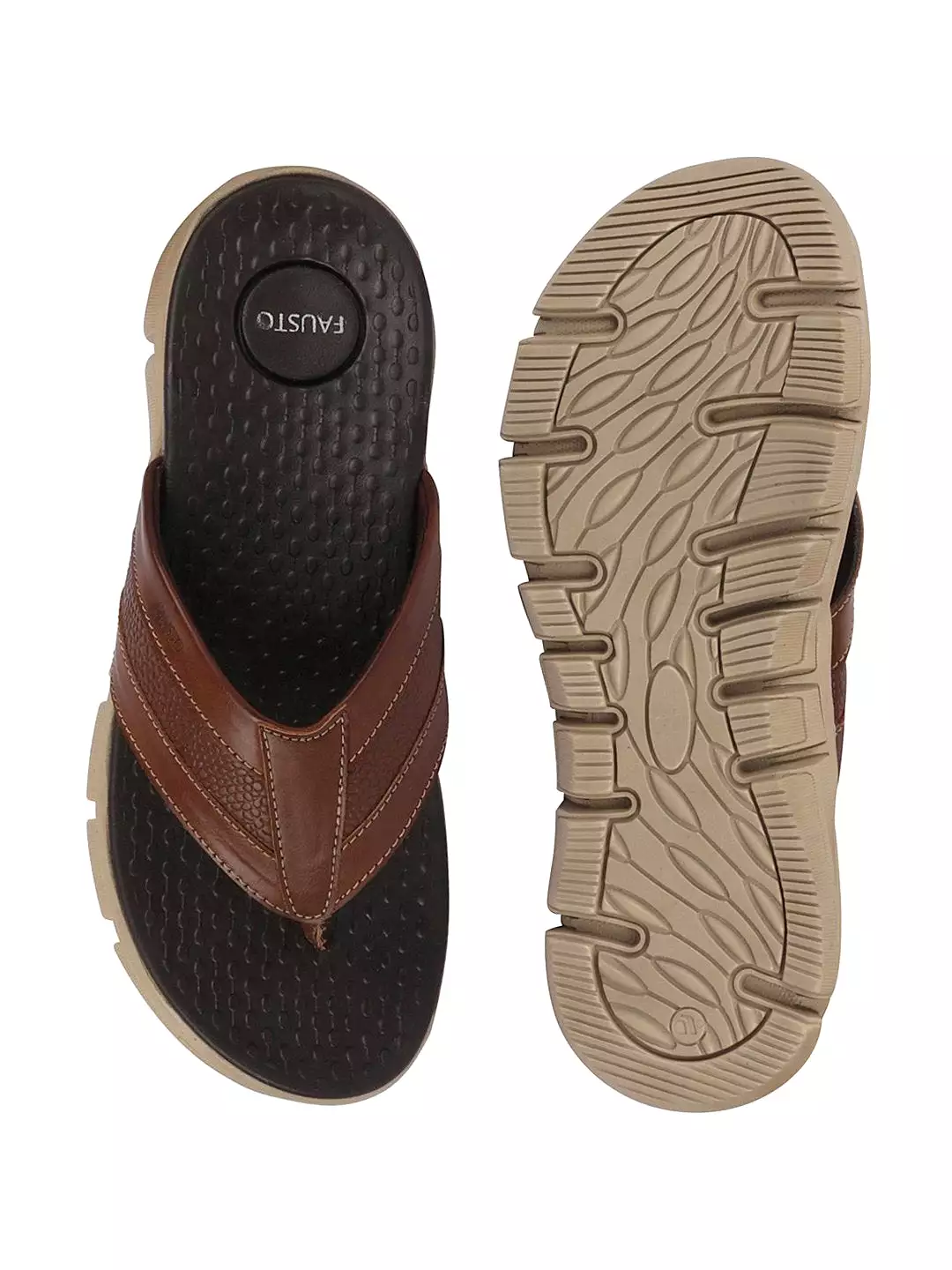 Men Tan Phylon Sole Flexible Ultrasoft Outdoor & House Slippers