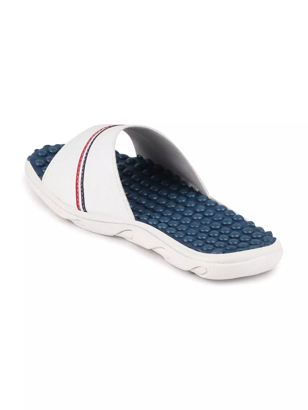 Men White Casual Slip-On Flip-Flops