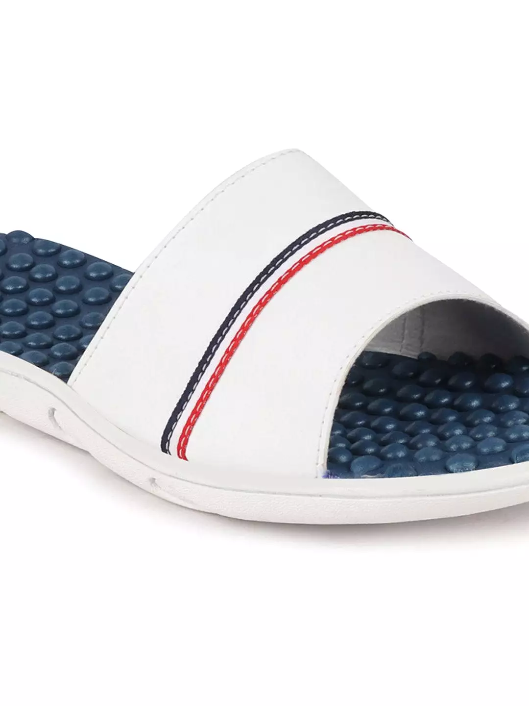 Men White Casual Slip-On Flip-Flops