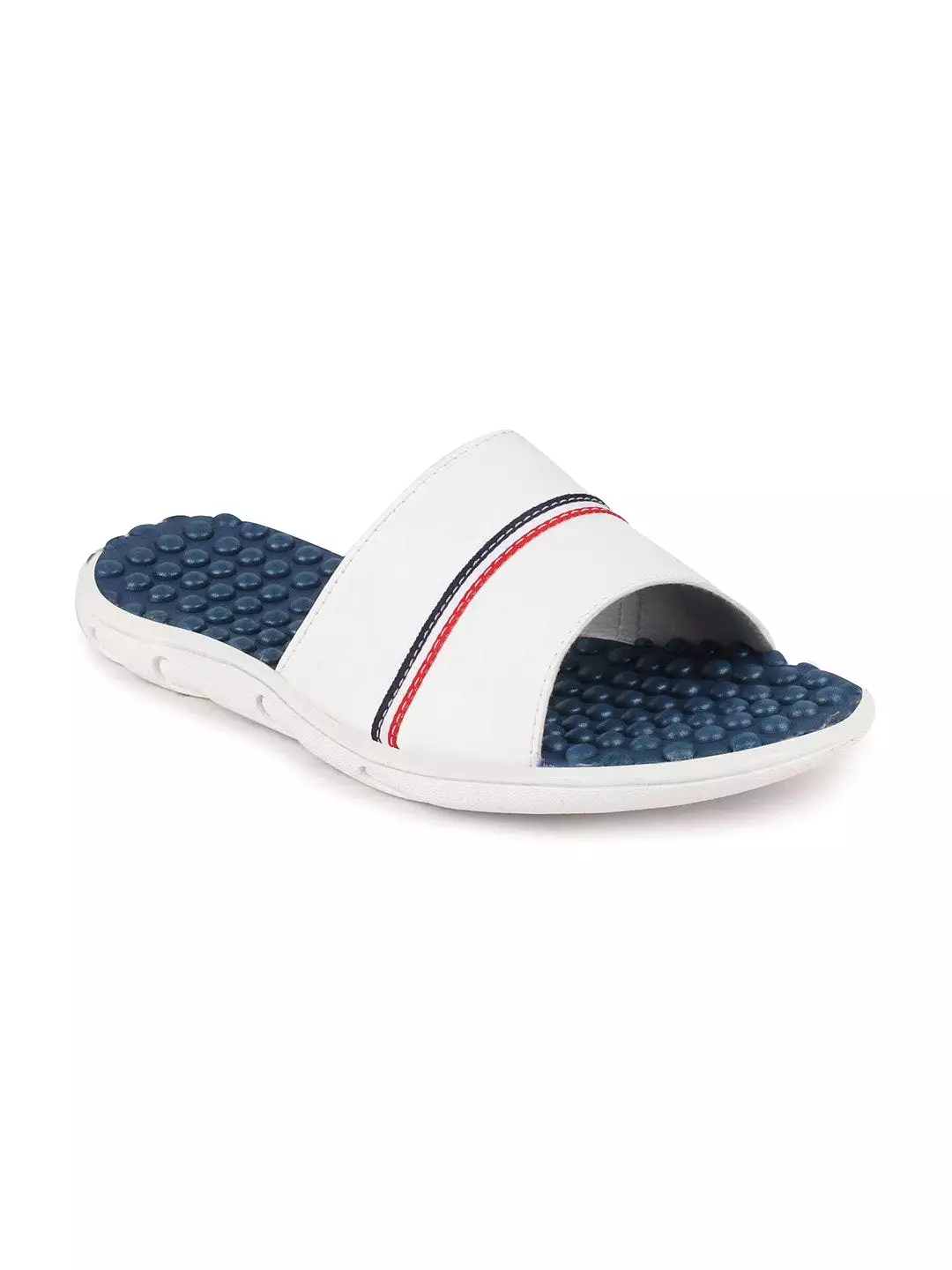 Men White Casual Slip-On Flip-Flops