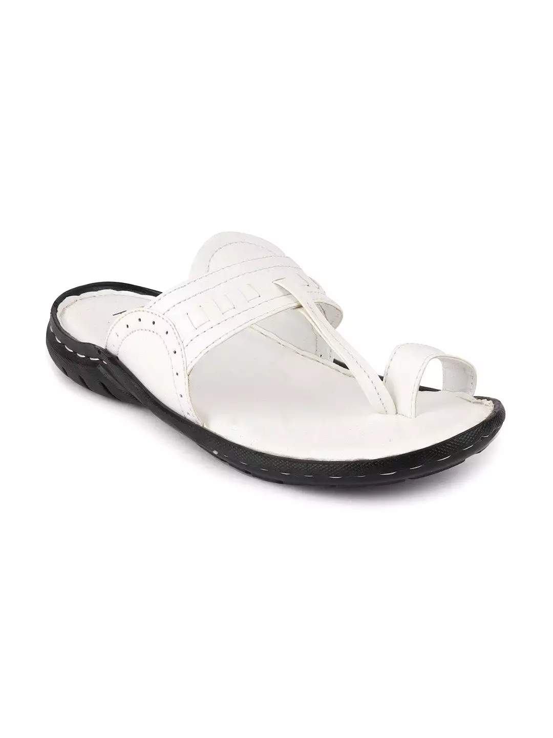 Men White Formal Slip-On Slippers