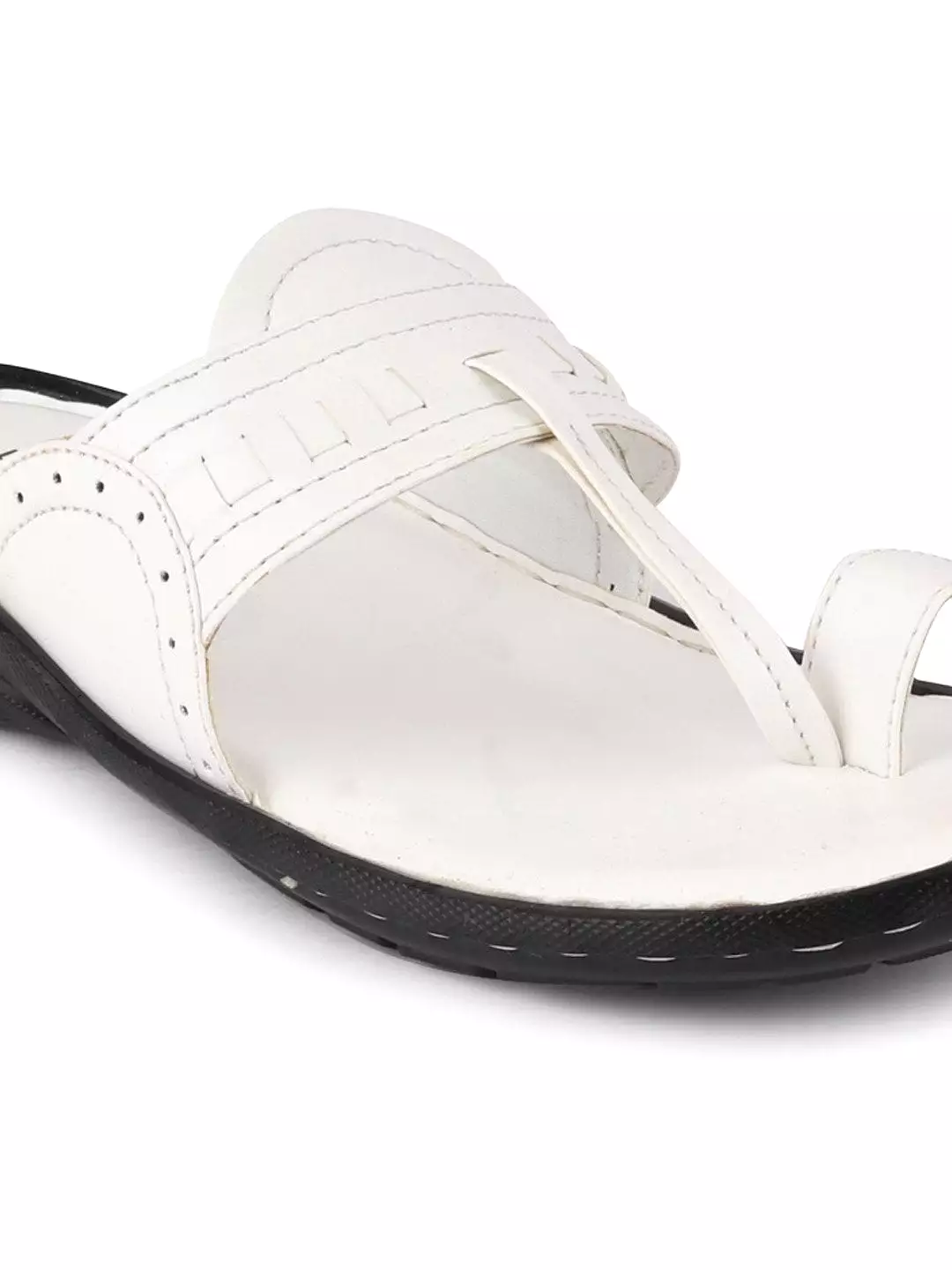 Men White Formal Slip-On Slippers