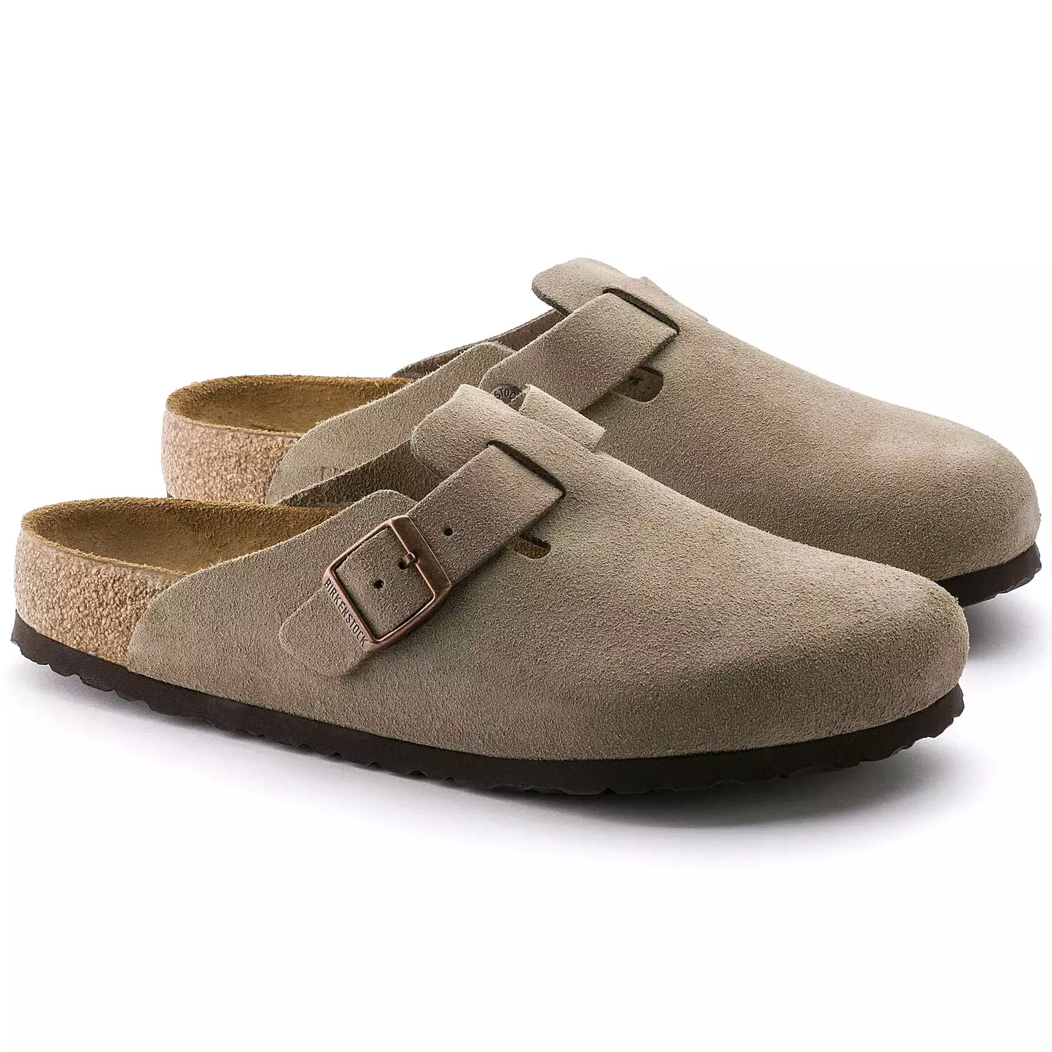 Men's Boston Soft Footbed Taupe Suede