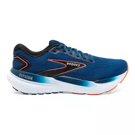 Men's Brooks Glycerin 21, Blue Opal/Black/Nasturtium, 9 2E Wide