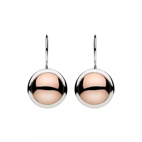 NAJO Rosy Glow Earrings Sterling Silver and Rose Gold