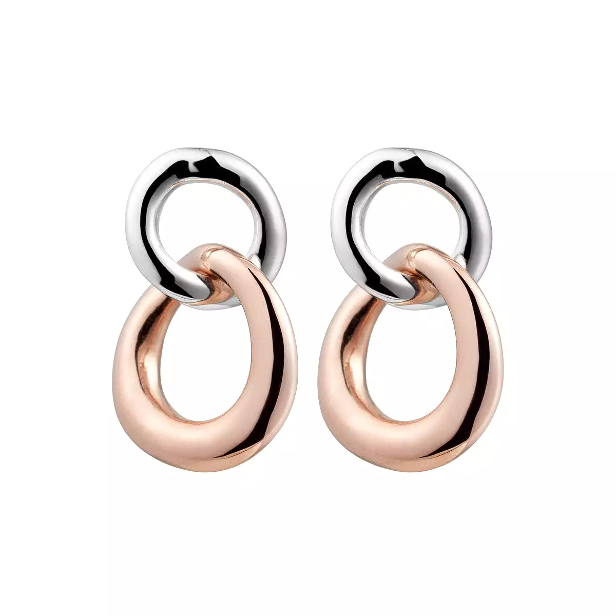 Najo Tranquila Stud Two Tone Earring