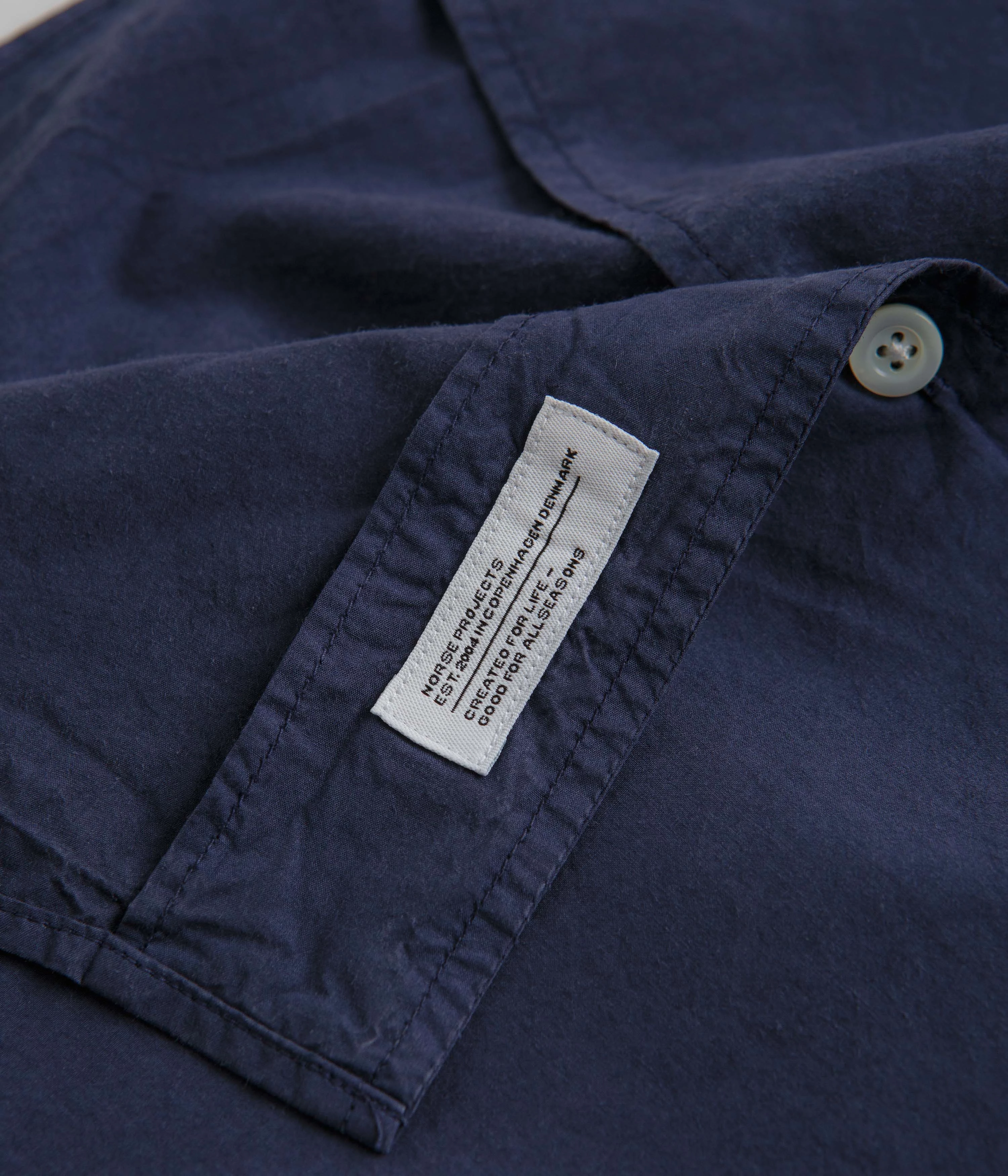 Norse Projects Carsten Tencel Shirt - Calcite Blue