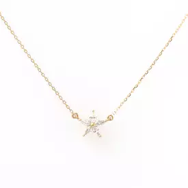 Paris Diamond Flower Necklace