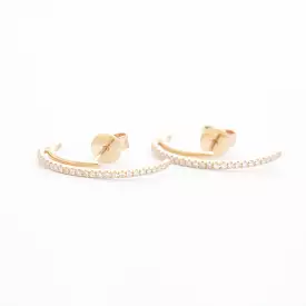 Pavé Diamond Colmillo Earrings